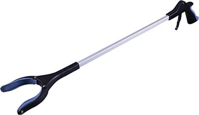 Aidapt 35 inch Handy Reacher Grabber Tool, Litter Trash Picker with Extra Long Arm. with Magnetic Tip. Mobility Aid for Reaching. Lifting Assistance. Rubbish Tongs, Garden Grabber. Arm Extension