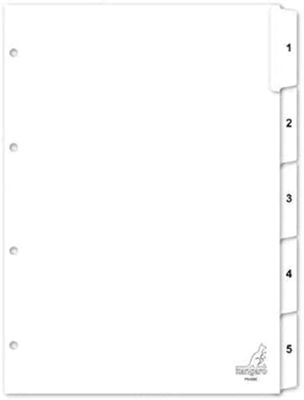 Kangaro PK405C Cartón Blanco 1pieza(s) Divisor - Intercalar (Blanco, Cartón, A4, 1 Pieza(s))
