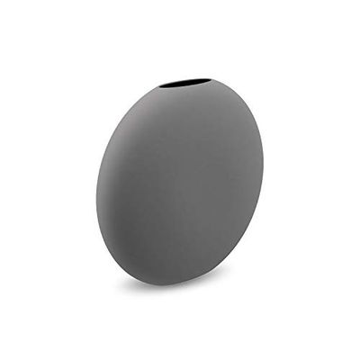 Cooee Design Vaso em pastilha, cerâmica, cinzento, 20 cm