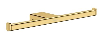 hansgrohe AddStoris Portarrollos doble, color oro pulido, 41748990