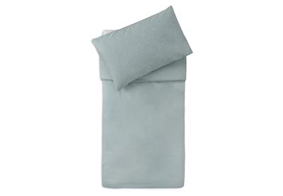 Jollein Kinderbeddengoed, Twinkling, Sea Green, 100 x 140 cm, 100% katoen, Oeko-Tex gecertificeerd, babybeddengoed met kussensloop, beddengoedset