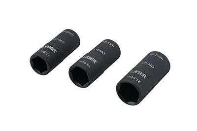 Laser Gereedschap 8214 Double Ended Beschadigd Wiel Moer Socket Set 3st