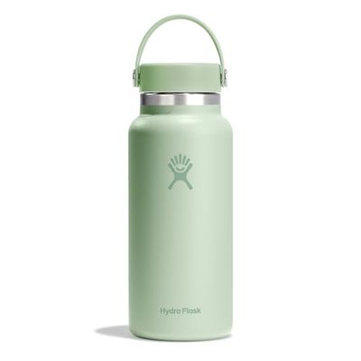 Hydro Flask Vacuüm geïsoleerde roestvrijstalen waterfles met Flex-rietje, Aloe, 946ml (32oz)