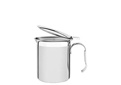 Tramontina 61570-100 - Caffettiera con coperchio, in acciaio INOX, 900 ml, Ø 10 cm, lavabile in lavastoviglie