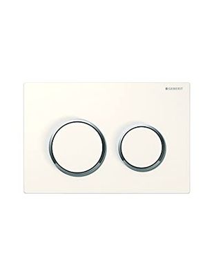 Geberit 115085KH1, Piastra di azionamento per cassette di risciacquo ad incasso Omega 20 115.085.KH.1, 2 portate