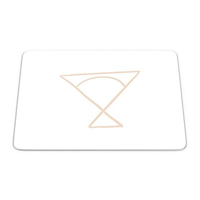 Bonamaison, Tappetino per il mouse rettangolare con stampa digitale, antiscivolo, per ufficio e casa, dimensioni: 22 x 18 cm