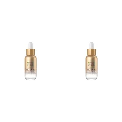 Garnier Gocce Viso Autoabbronzanti Natural Bronzer, Per un effetto Uniforme e Naturale, A Rapido Assorbimento, Azione Idratante, Con Acido Ialuronico e Acqua di Cocco, Ambre Solaire, 30 ml