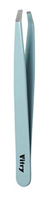 Vitry Pince à Épiler Professionnelle Mors Crabe Turquoise