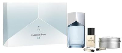 Mercedes-Benz Air LSA Giftset - Men's Cologne Set - Cologne for Men - Hair Oil, Shower Gel Body Wash, Perfumes for Men - Personal Care Products - 5 Pc