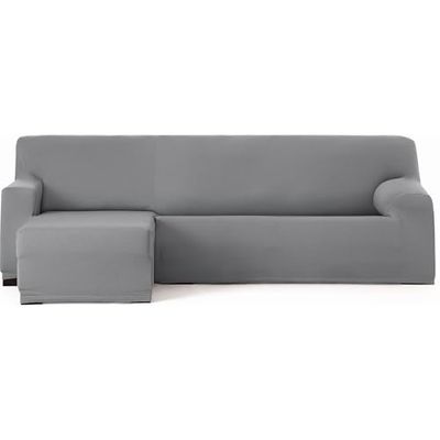 ECOMMERC3 | Överdrag till soffa schäslong kort vänster arm bielastisk andningsbar – sofföverdrag schäslong med grå passform av gummi och skum, slitageskydd