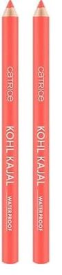 Catrice Kohl Kajal Waterproof, Lápiz para kayal, n.º 180, rojo, definir, brillante, brillante, vegano, impermeable, sin micropartículas de plástico, sin nanopartículas, 1 unidad (0,78 g)