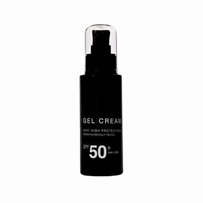 Vanessium Crema Gel Corpo SPF50+ | Burro di Karité e Omega 7 | Texture Gel-Crema non grassa | Resistente all'acqua | 50 ml