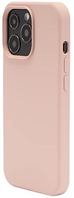 JT Berlin LiquidSilicone Cover sottile compatibile con Apple iPhone 13 Pro [Wireless Charging] Morbida fodera interna in microfibra modello Steglitter, rosa