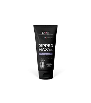 Eafit Ripped Max Gel Define abdominais, peitorais e quadríceps, cientificamente testado, culpe e tonifica, queima gordura, efeito cubo de gelo, caféína, chá verde e guaraná, 200 ml