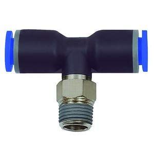 RIEGLER 135649-132.012-14 Blaue Serie - Racor en T (giratorio, R 1/2", diámetro exterior 14 mm, 1 unidad)