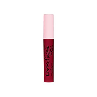 NYX Professional Makeup Rouge à Lèvres Liquide Mat Lip Lingerie XXL, Longue Tenue, Formule Vegan, Sans transfert, Teinte : Sizzlin (22)