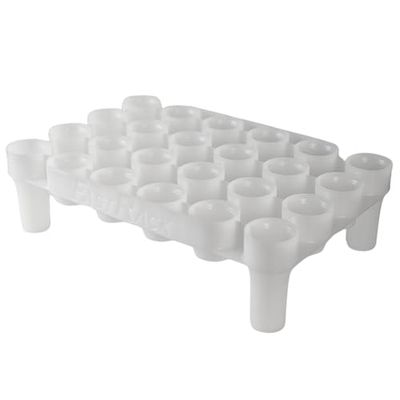 FASTFERMENT FRBB-24 FastRack Beer Bottle Drying Rack, Food Grade BPA Free HDPE Plastics, White