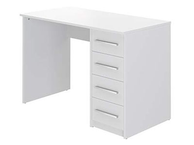 Marca Amazon Movian Idro Modern Secretária com 4 gavetas, 56 x 110 x 73 cm, branco