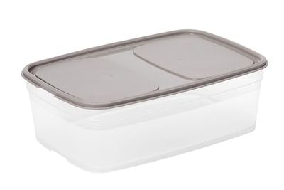 SmartStore Food Storage Container 2.2 L | Grey | Dishwasher, Fridge, Freezer, Microwave Safe | Lunch Box Meal Prep | Food Approved and BPA Free | Stackable and Nestable | L25 x W17 x H8.5 cm