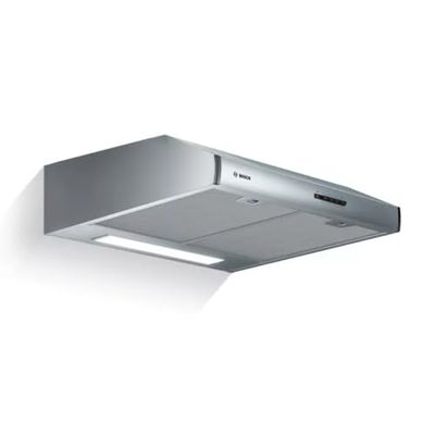 Bosch Serie 4 DUL63CC55 hotte 350 m³/h Monté au mur Acier inoxydable D - Hottes (350 m³/h, Conduit, E, E, C, 72 dB)