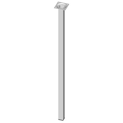 Element System 11101-00015, Pernas para móveis com base para aparafusar, tubo de aço quadrado