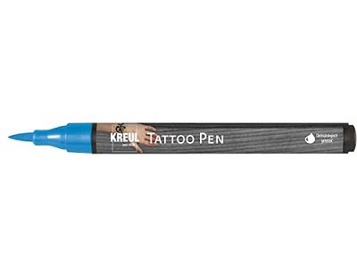 KREUL 62102 Tattoo Pen Blue Line Width 0.5 3 mm Cosmetic Ink Water-based Lasts up to 5 Days Dermatologically Tested Vegan Paraben