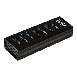 LINK LKHUB37 Hub 7 poorten USB 3.0 van aluminium met voeding
