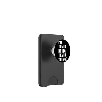 Soy Tevin Haciendo Cosas de Tevin PopSockets PopWallet para MagSafe