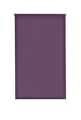 Estoralis Dracarys Rolgordijn met modern design, zonder boren, effen, violet, 70 x 180 cm (b x h), stofgrootte 67 x 175 cm, voor ramen en deuren