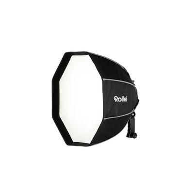 Rollei Softbox per flash a scatto, 50 cm, illuminazione perfetta, alta compatibilità, luce morbida, facile da montare, compatto e leggero, con diffusore e griglia