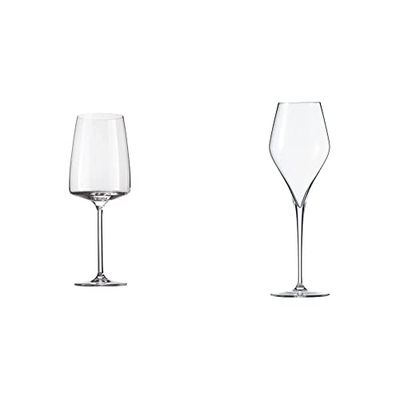 Schott Zwiesel Sensa Fruity & Delicate 142152 - Juego de vasos (0,535 L, 6 unidades), transparente & Copa Finesse 298 ml Champagne, 6 Unidad (Paquete de 1), 6