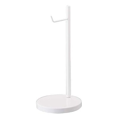 YAMAZAKI 2291 BAUTES Headphone Stand, White, Steel, 13 x 13 x 28 cm