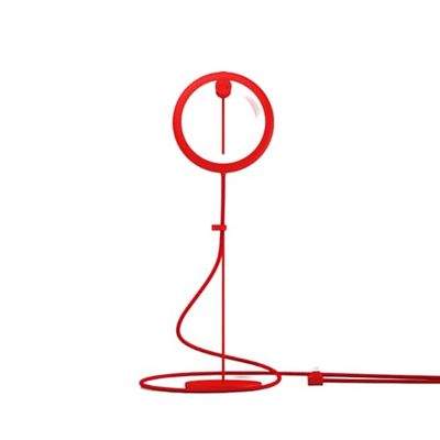 BILY Lampe de Lecture Portable LED avec perchoir, Prise USB, avec 3 Modes d'éclairage, pour PC Portable et Smartphone - Rouge