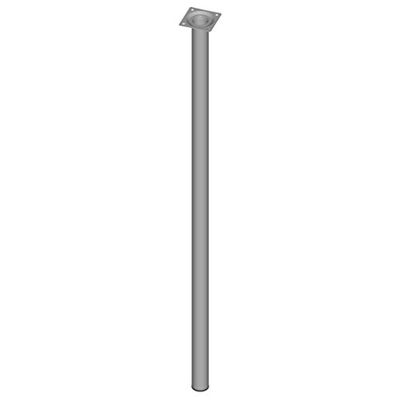 Element System 18133-00285 Pé para móveis, alumínio branco, 80 cm, conjunto de 4 peças