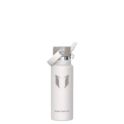 Super Sparrow Botella Agua Niños Acero Inoxidable - Botellas Termica 350ml - Sin BPA - Termo Cantimplora con Pajita Vacío, para Deporte, Viaje, Escuela, Exterior, Oficina