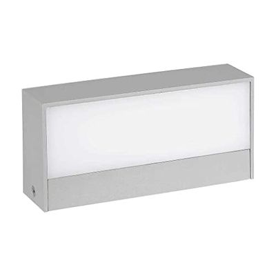 V-TAC VT-8056 Lampada LED da parete rettangolare 9W colore grigio doppio fascio luminoso da muro esterno IP65 luce bianco freddo 6400k sku 218241