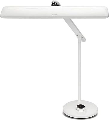 Philips LED Lampada da Tavolo, Dimmerabile a Fasi, 14W, Bianca