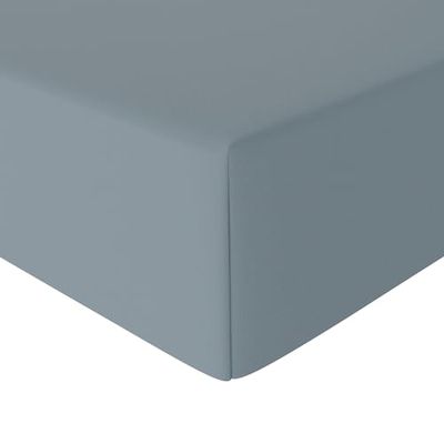 Amazon Basics Microvezel hoeslaken, spablauw, 90 x 190 x 30 cm