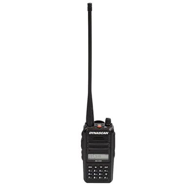 Stazione radio portatile VHF Dynascan AB-650 per l'aviazione, 6W, SQ, 118-136.975 MHz, AM, 2600 mAh Li-Ion, radio FM