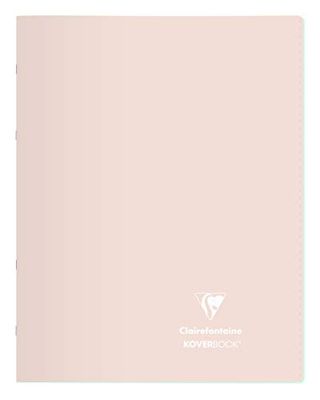 Clairefontaine - Ref 981481C - Koverbook Blush Nietboek (48 Vellen) - A4+ Formaat, Séyès Uitspraak, 90gsm Geborsteld Vellum Papier, Pastel Polypro Cover - Verschillende kleuren (Pack van 10)