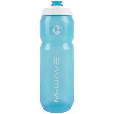 M-WAVE Pbo 750, Borraccia Unisex Adulto, Blu Trasparente, 750 ml