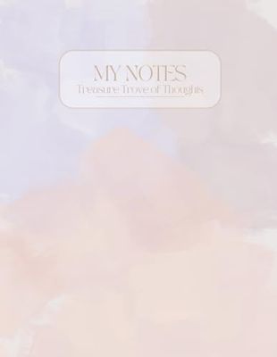 Soft Cover Notebook, Watercolor Pink, A4 "8,29 x 11,69 inch", 250 pages, Daily Notes For Studying or Work