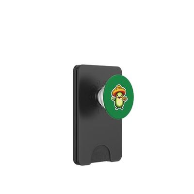 Guac 'n' Roll con este juego de palabras de aguacate promedio de nachos PopSockets PopWallet para MagSafe