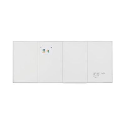 Bi-Office Outsize - Lavagna Magnetica Bianca, Con Cornice In Alluminio, 240 x 100 cm, Superficie Magnetica Acciaio Laccato