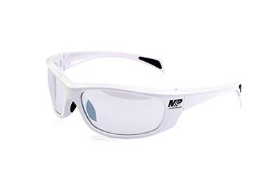 M&P 110-174 bril Mod Whitehawk lens, transparant, wit, eenheidsmaat