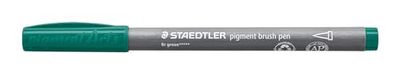 Staedtler Brush pen Pigment Arts, cartuccia pigmentata di alta qualità, resistente all'acqua, ad asciugatura rapida, 10 penne, in astuccio di cartone, 371-539