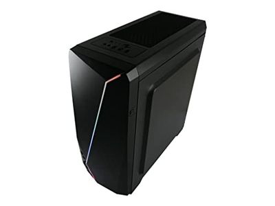 LC-Power CAJA PC Gaming 700B - Hexagon, Midi Tower, PC, Metal, DE PLÁSTICO, VIDRIO TEMPLADO, Negro, ATX,Micro ATX,Mini-ITX, JUEG