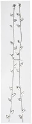 Rayher Plantas de cera para decoração de velas, com folhas, cor prateada, 2 unidades