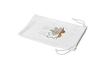 Bonamaison Imprimé Numériquement Lunettes Étui avec Cordon de Serrage, 100% Coton, Sac Lunettes, Pochette à Lunettes, 1 Pièce, Taille: 11x19 Cm