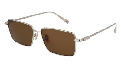 Salvatore Ferragamo Unisex SF309S solglasögon, 745 guld/brun, 57, 745 guld/brun, 57